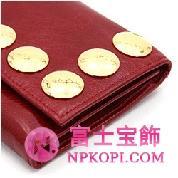 ミュウミュウ MIU MIU 三つ折り財布 財布 サイフ レッド 5M1097-VITELLO-BORCHIE-ROSSO 